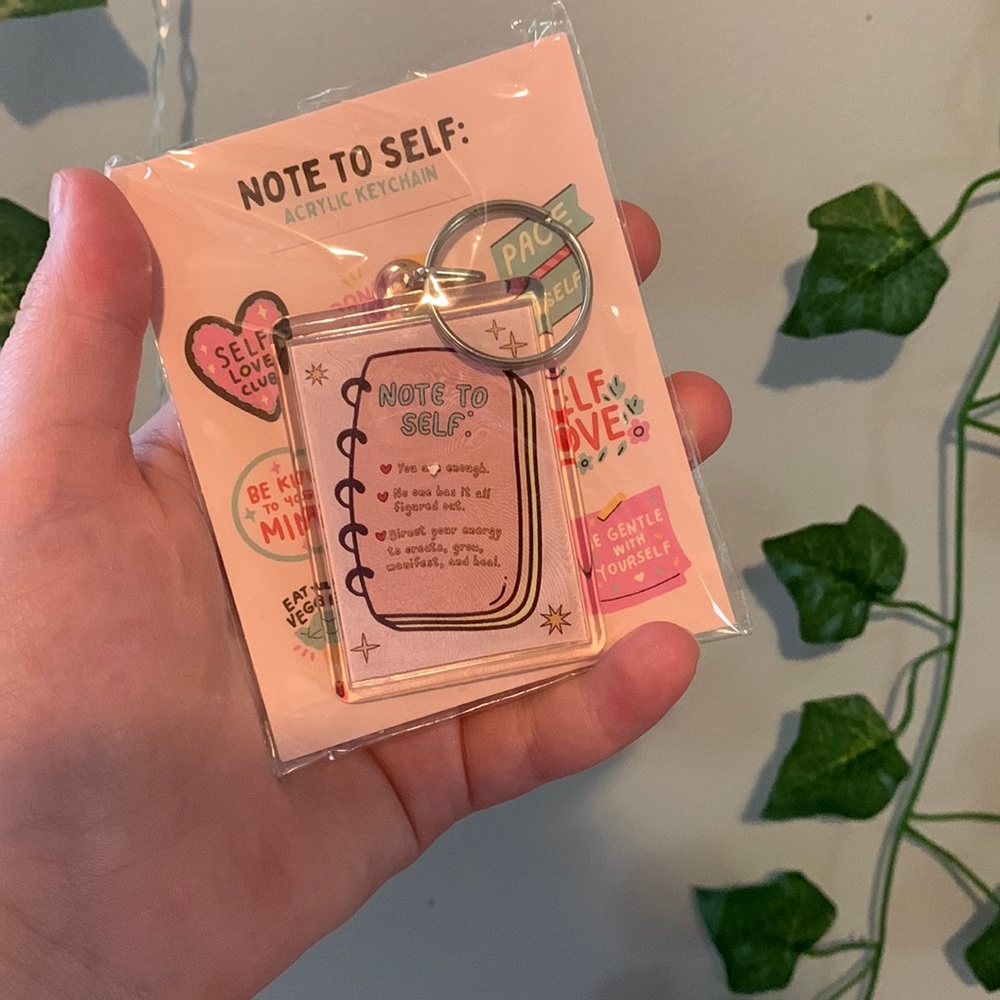 Note to self keychain